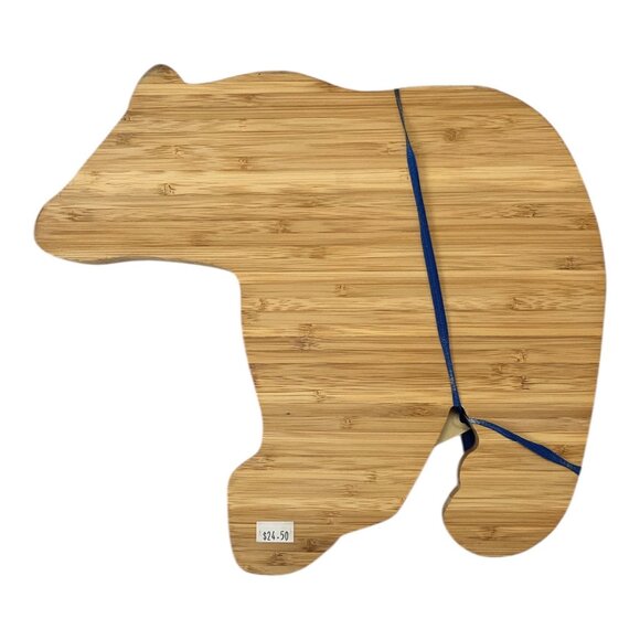 North West Laser Design Alaska Bear Shaped Bamboo Cutting Board - Picture 2 of 3